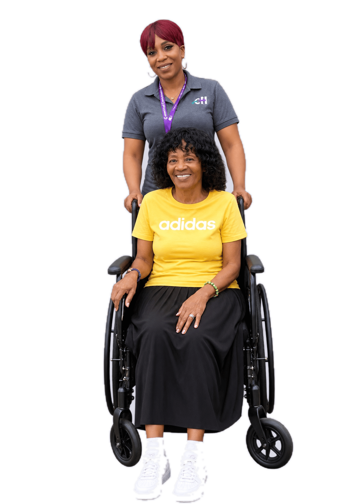 Caregiver providing in-home care